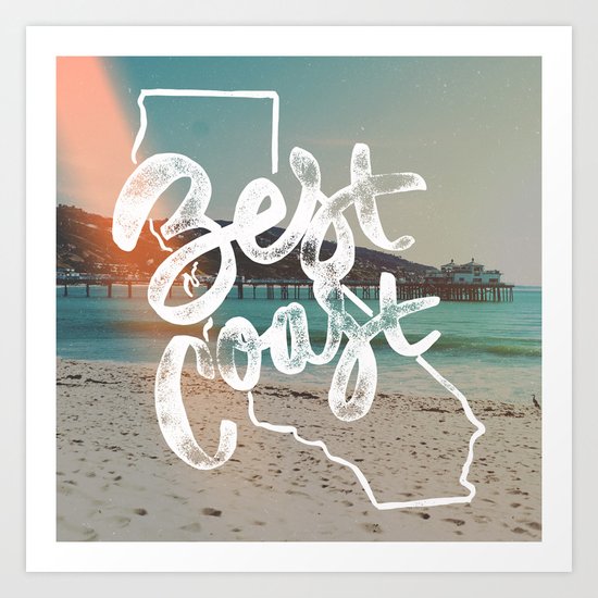 Best Coast Art Print