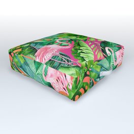 Flamingo Pattern Outdoor Floor Cushion