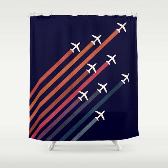 Aerial acrobat Shower Curtain