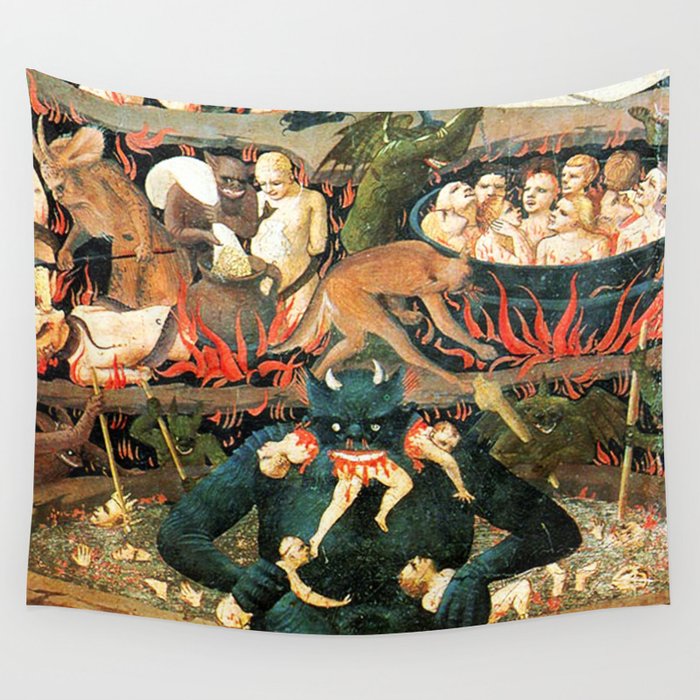 The demon that eats people Wall Tapestry