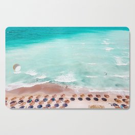 Ocean Print, Beach Print, Wall Decor, Aerial Beach Print, Beach Photography, Blue Sea Art Print Cutting Board