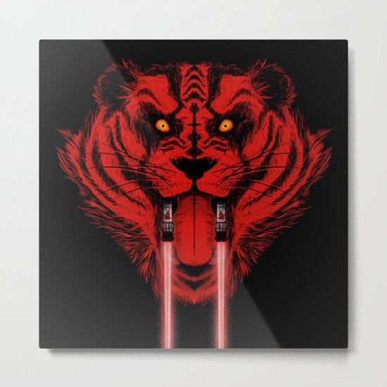 Dark Side Saber-Toothed Tiger Metal Print