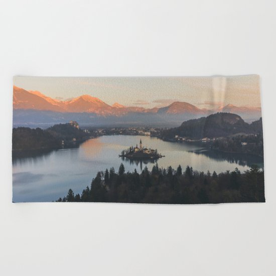 Lake Bled, Slovenia II Beach Towel