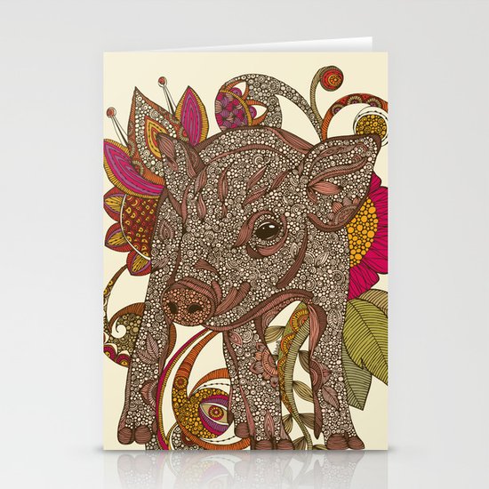 Paisley Piggy Stationery Cards