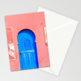 Exotic Door - Blue Entrance - Architecture Stationery Card