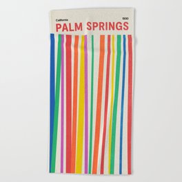 Palm Springs 1930: Retro Mid-Century Edition  Beach Towel