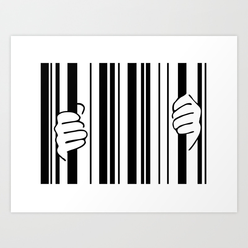 Barcode Art Print by Kirill | Society6