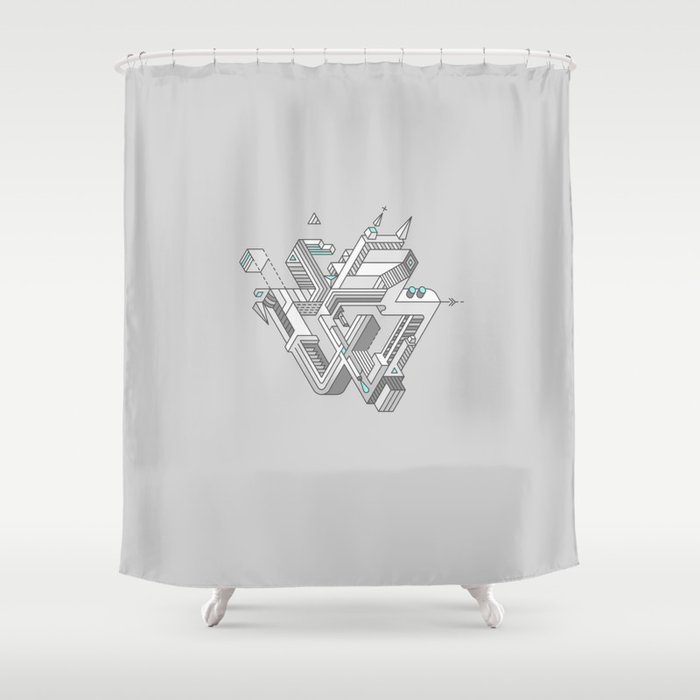 Penrose Manifold Shower Curtain