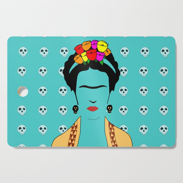 Frida Kahlo Flowers Cutting Board