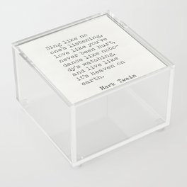Mark Twain insp Acrylic Box