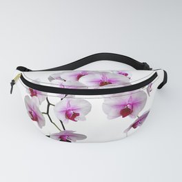 White and red Doritaenopsis orchid flowers Fanny Pack
