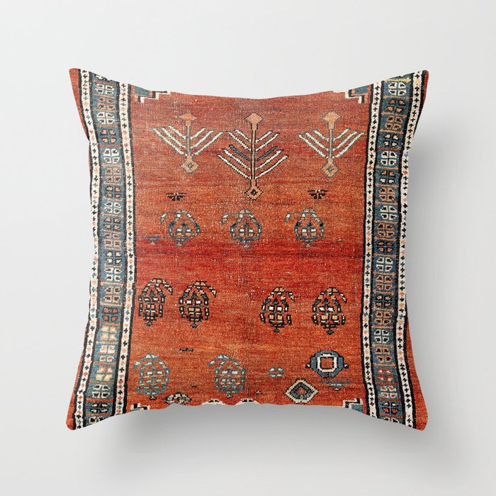 Bakhshaish Azerbaijan Northwest Persian Carpet Print Throw Pillow