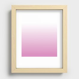 OMBRE FUCHSIA PINK COLOR Recessed Framed Print