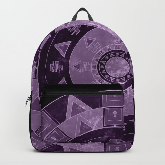 ethnic circle with watercolors Backpack