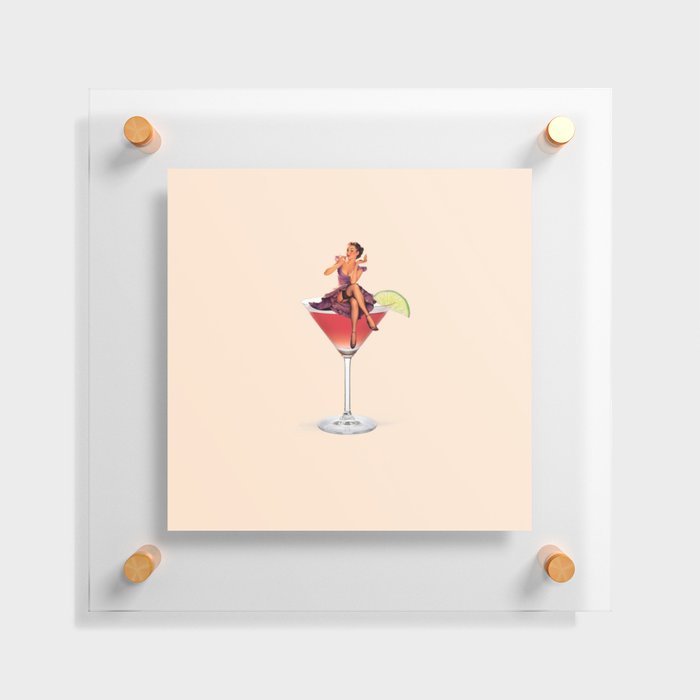 cosmopolitan cutie 3 peach Floating Acrylic Print