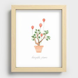 Dirigible Plums Recessed Framed Print