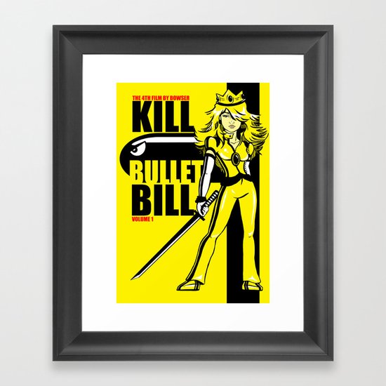 Kill Bullet Bill Framed Art Print