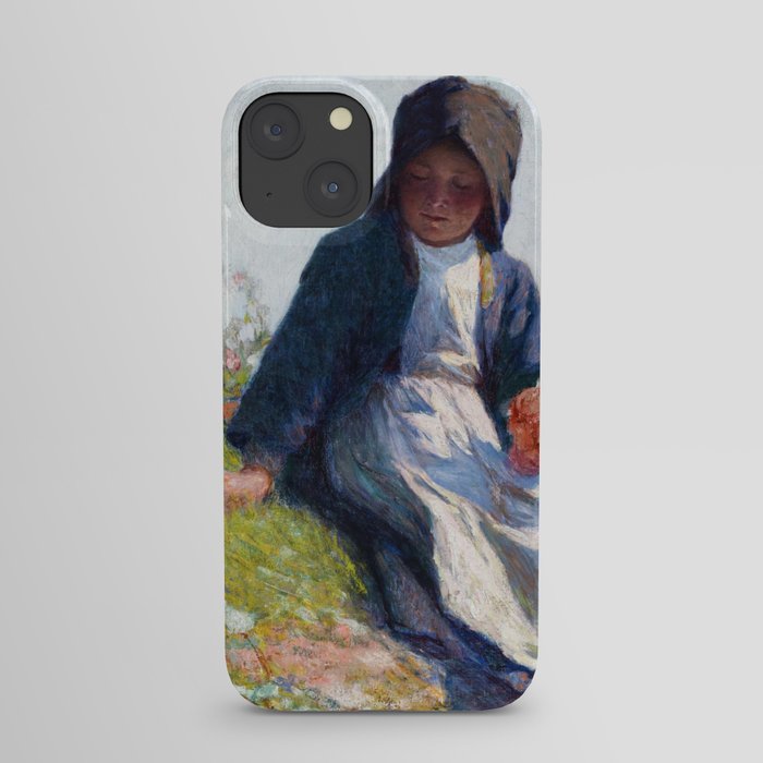 Young Breton Girl, Study (Sunshine), 1889 by Edward Henry Potthast iPhone Case