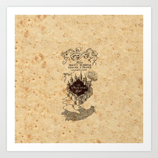 MARAUDERS MAP Art Print
