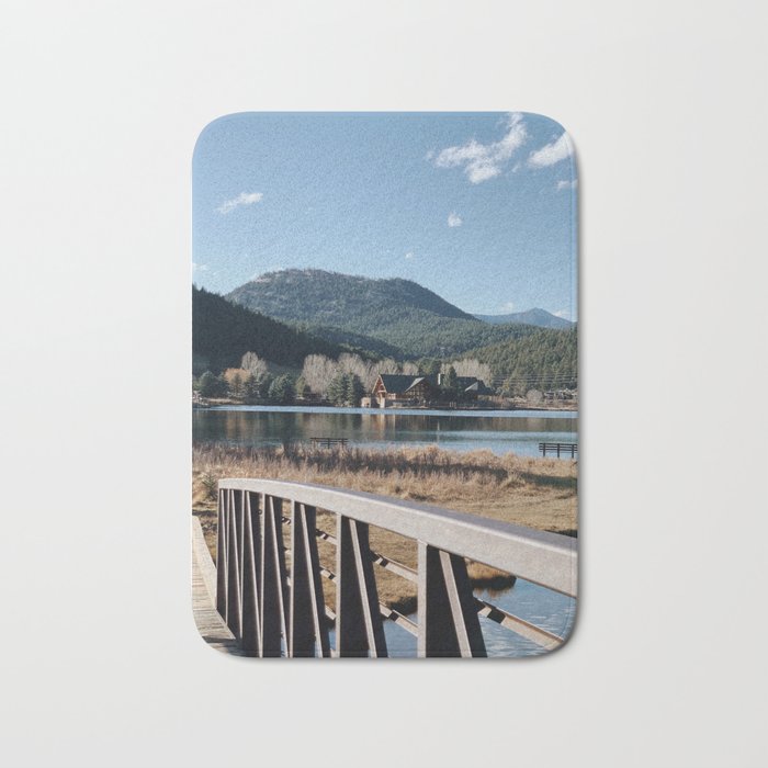 Evergreen, Colorado Lake Bridge (2021) Bath Mat