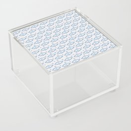 Cute Blue Motif Acrylic Box