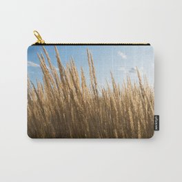 Golden Wild Grass Carry-All Pouch