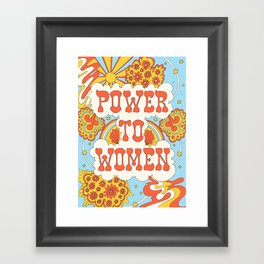 Power to women Framed Art Print
