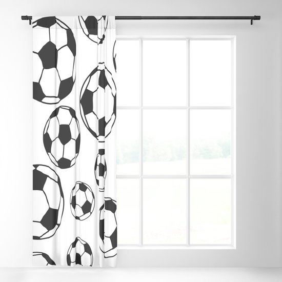 Soccer Balls Blackout Curtain By Notsniw Society6
