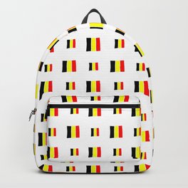 Flag of belgium 8 handmade Backpack | Charleroi, Benelux, Brabant, Rubens, Meuse, Ardennes, Hainaut, Bruges, Lowcountries, Mercator 