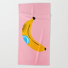 Banana Pop Art Beach Towel