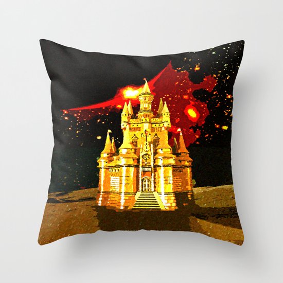 GOLDEN CASTLE-005 Throw Pillow