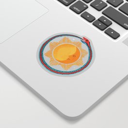Ouroboros - Cream Background Sticker