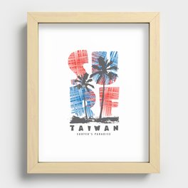 Taiwan surf paradise Recessed Framed Print