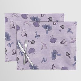Joyful Purple Mushrooms Placemat