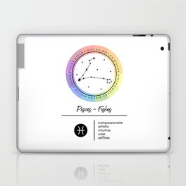 Pisces Zodiac | Color Wheel Laptop Skin