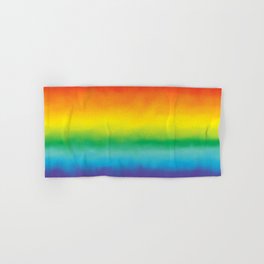 Watercolor Rainbow Hand & Bath Towel