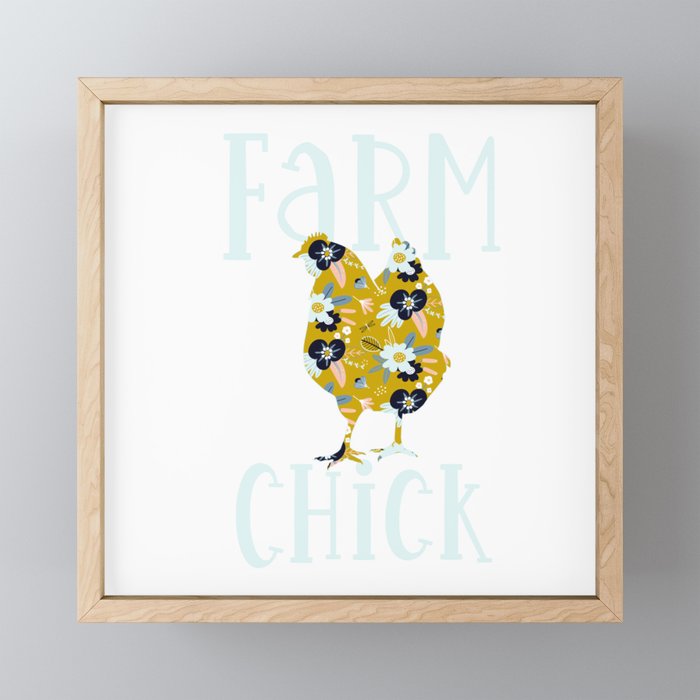 Farm Chick Framed Mini Art Print