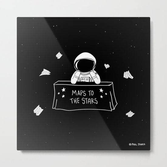 Selling Maps to the Stars Metal Print