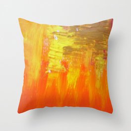 Aflood with gold and rose Throw Pillow