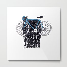 My Bicycle Metal Print