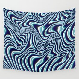 Blue Fluid Painting #1 Wall Tapestry