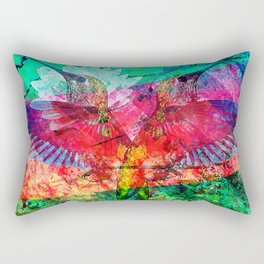 Hummingbird Heartbeat Rectangular Pillow