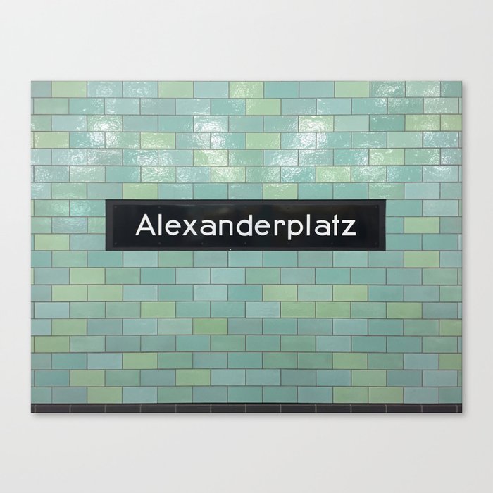 Berlin U-Bahn Memories - Alexanderplatz Canvas Print