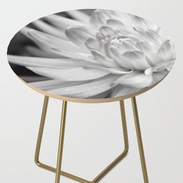 Silver Grey Dahlia Side Table