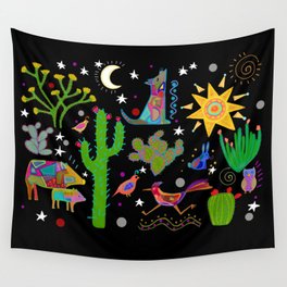 Arizona Sonoran desert at night Wall Tapestry