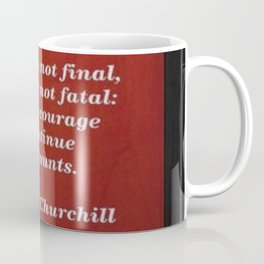 Winston Churchill Success Quote - Corbin Henry - Famous Quotes Coffee Mug