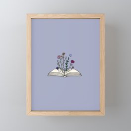 From Books, We Bloom Framed Mini Art Print