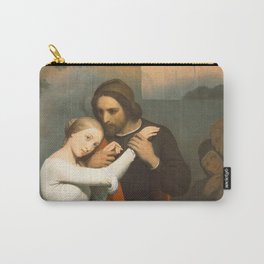 Faust and Marguerite in the Garden - Ary Scheffer  Carry-All Pouch