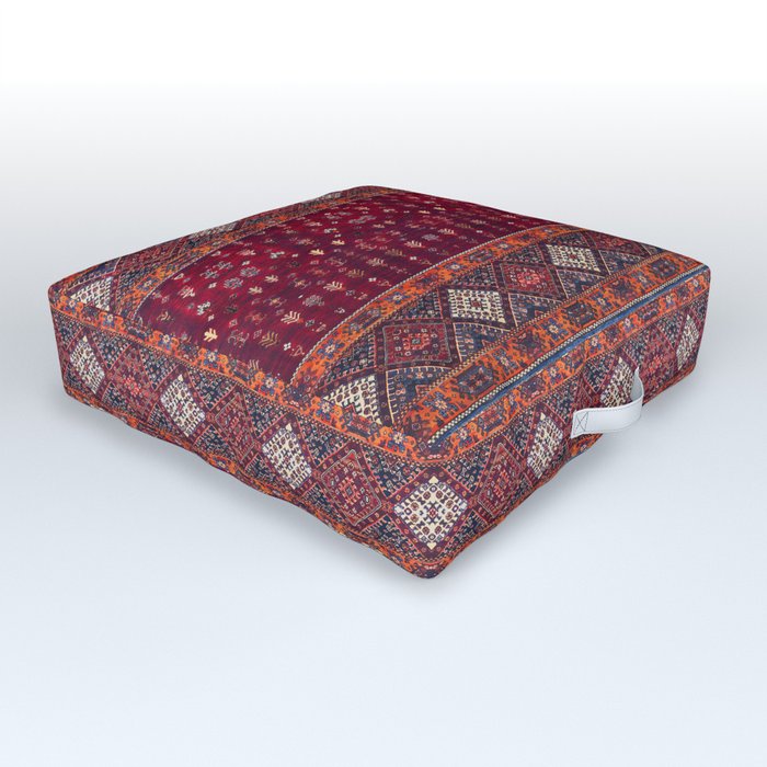 Bohemian Tapestry: Vintage Oriental Moroccan Artistry Outdoor Floor Cushion
