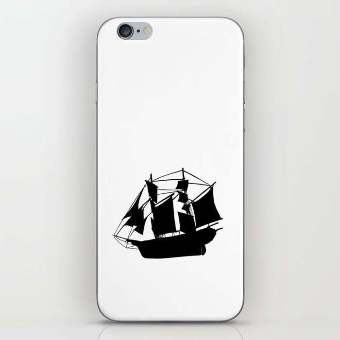 Black Boat iPhone Skin